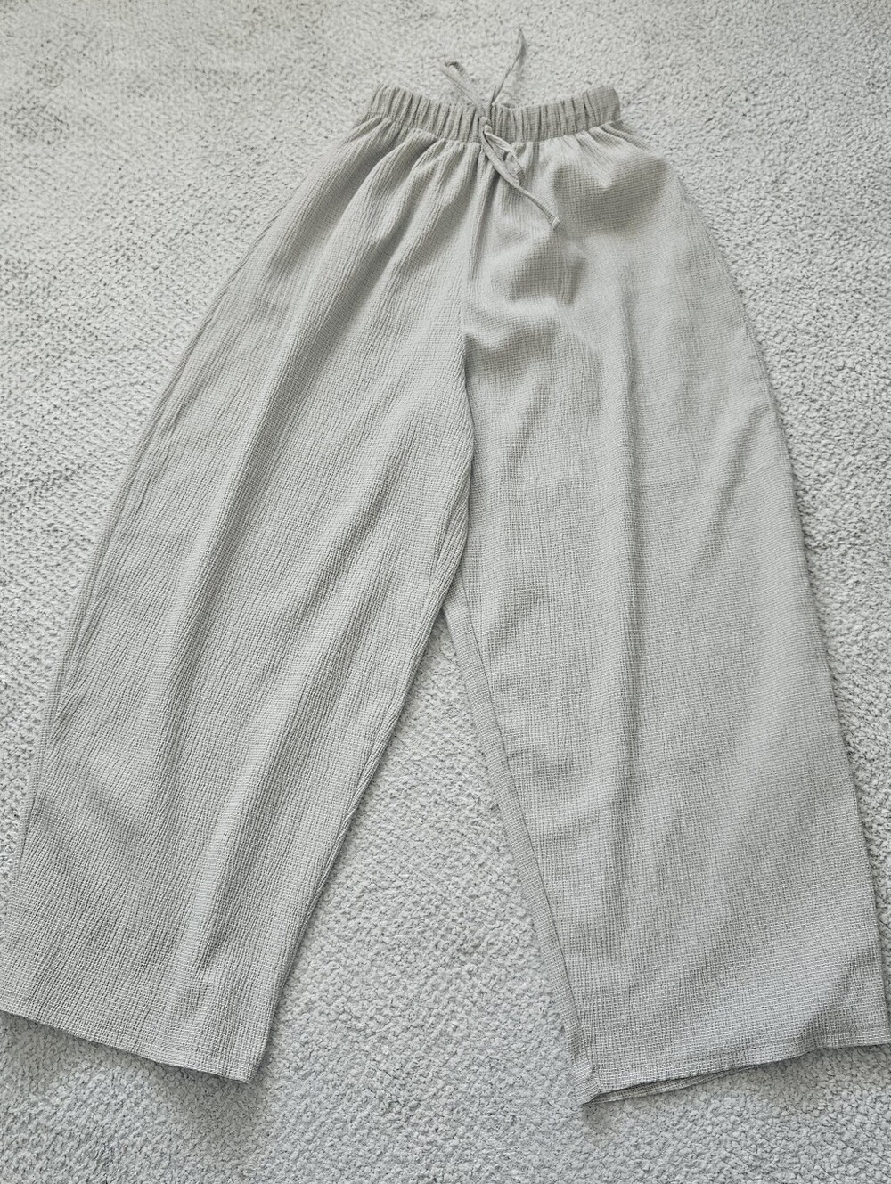 ZARA Beige Gauzy Wide Leg Pants Beach Summer Small